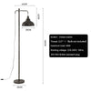 Industrial Floor Lamp Sofa Bed Side Reading Lamp Light Vintage Bronze Lampshade