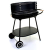 Charcoal Oval Black Trolley BBQ Outdoor Barbecue Garden Patio Cooking Grill NEW