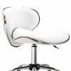 Office Chair Beauty Salon Rolling Technician Stool Chair Low Back White