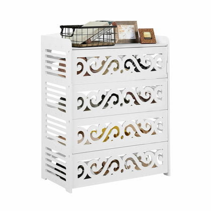 4 Tier Wooden Shoe Rack Storage Stand Organiser Shelf Unit Cabinet Footwear