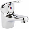 Neshome Cloakroom Modern Bathroom Basin Sink Mono Chrome Mixer Tap & Waste