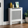Radiator Cover Modern White Cabinet MDF Slats Wood Grill Furniture