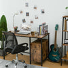 HOOBRO Study Writing Table Computer Desk with Drawer and Storage Cabinet Vintage