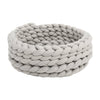 40-55cm Chunky Woven Cat Basket Kitten Pussy Bed Portable Soft Mat Nest -Grey UK