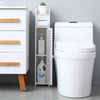 White Waterproof Bathroom Cabinet Paper Towel TallBoy Cupboard Narrow Cabinet