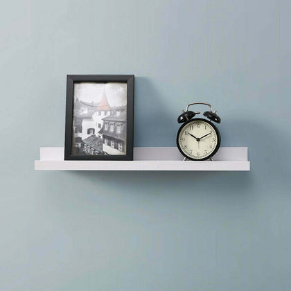 Set of 2 Shelf 48cm Photo Display Wall Mounted Floating Shelves