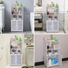 White Cupboard Storage Cabinet w/ Doors Shelves Unit Bathroom Kitchen Furniture