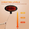 Outdoor Wall Mounted Quartz Electric Garden Patio Heater 2000W 3 Power Settings