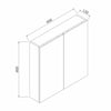 Modern Bathroom Vanity Unit with Basin Sink Storage Cabinet Furniture 600 White