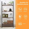 Industrial Ladder Shelves Wall Leaning Shelf Rack 4 Tier Storage Shelving Unit