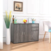 Sideboard Cabinet Cupboard Unit Storage Furniture With Drawers & Doors Grey