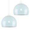 Pair Of Domed Shades Metal Retro Ceiling Light Shades Modern Design Pendant LED