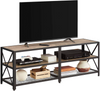 Large Industrial TV Cabinet Vintage Media Storage Unit Rustic Home Console Table