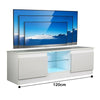 Modern White TV Unit Cabinet Stand W/ 2 Modern Doors High Gloss TV Sideboard