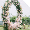 Romantic Wedding Arch Party Backdrop Stand Elegant White Metal Frame Flower Rack