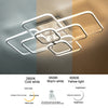 Aluminum LED Ceiling Lamp Ring Light Chandelier Lights Fixture Living Bedroom