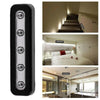 5 Ultra Bright LED Push Night Light Stick On Kitchen Cupboard Under Cabinet Home