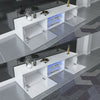 Modern TV Unit Cabinet Stand Matt Body & High Gloss Doors LED Light Livingroom