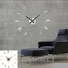 3D DIY Extra Large Roman Numerals Luxury Mirror Wall Sticker Clock Home Decor