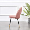 1/2/4/6 Velvet Dining Chairs Set Padded Seat Metal Leg Kitchen Home Office Chair