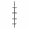 Non-Rust Bathroom Telescopic Corner Shelf Storage 4 Tier Shower Caddy Organiser