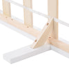 Stylish Double 4ft6 Wooden Bed Frame in White Strong Solid Bedstead Slat Bedroom