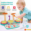5 In 1 Kids Toddler Drum Set w/Microphone Piano Set Kids Musical Instrument Toy