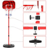 170cm Adjustable Free Standing Basketball Hoop Net Kids Backboard Stand Rack Set
