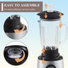 Food Processor Chopper Blender Mixer Juicer with 2 Speed Kitchen 600W Home New