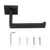 Wall Mounted Matt Black Bathroom Square Toilet Roll Paper Holder Rack Accessory