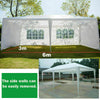 Gazebo Party Tent Marquee 3x3m Waterproof PVC Garden PE Outdoor Wedding Canopy