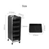 6 Layer Barber Hairdressing Beauty Salon Trolley Chrome Frame Storage Cart UK
