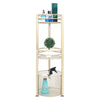 Metal 3 Tier Corner Storage Shower BathroomCaddy Shelving Free Standing Shelf