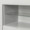 Modern LED Sideboard Kitchen Cabinet Cupboard Buffet Storage High Gloss GREY UK