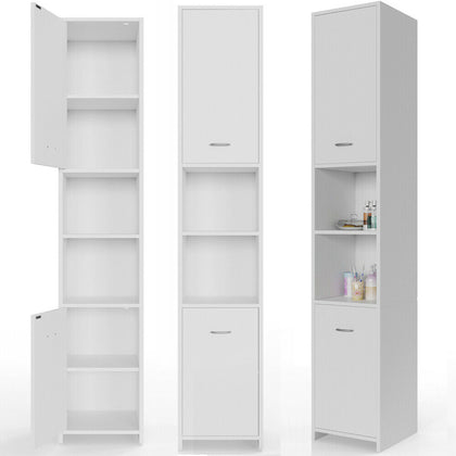 73 in | Bathroom Cabinet Tall Cupboard Furniture Large Tallboy Storage Unit Home