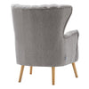 Vintage Fabric Upholstered Armchair Fireside Chair & Footstool Home Furniture