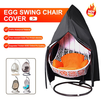 Large Waterproof Hanging Swing Egg Chair Cover Garden Patio Outdoor Rain Sun New