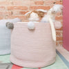 Collapsible Cotton Rope Laundry Basket Clothes Toys Storage Bin Hamper Organizer