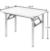 Soges Foldable Computer Desk Folding Laptop PC Table Home Office Study Writing