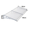 Outdoor Door Canopy Window Roof Fixed Awning Porch UV Water Rain Cover Shelter