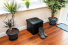 Folding Storage Ottoman Box Footstool Faux Leather Storage Box with Lid Toy Gift
