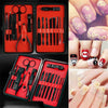 Manicure Set 18pcs Professional Nail Clippers Kit Pedicure Care Tools Portable