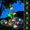 Hanging Hummingbird Lights LED Outdoor RGB Wind Chimes Solar Powered Lamp Garden