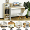Computer Desk PC Laptop Table Workstation w/ 3 Book Shelf Office Study Home UK
