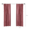 A Pair of 66x90 inch Crushed Velvet Curtains Eyelet Ring Top Fully Lined Ready