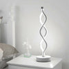 Spiral Bedside Table Lamp for Bedroom Nightstand Decoration Lighting Warm White