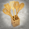 6 Piece Utensils Kitchen Wooden Cooking Tools Spoon Spatula Utensils holders Set
