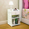Bedside Table White Wooden Cabinet & Drawer Unit Storage Bedroom Nightstand UK
