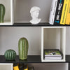 S Shape 5 Tier Bookshelf Bookcase Storage Unit Movable Cube Ladder Shelf Black