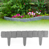 10pcs Grey Cobbled Stone Effect Plastic Garden Lawn Edging Plant Border 2.5m UK